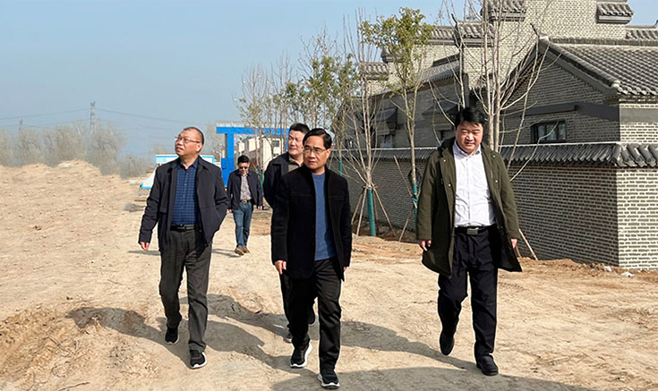鄧紹宏、王輝、郭淮成一行蒞臨項目基地參觀考察